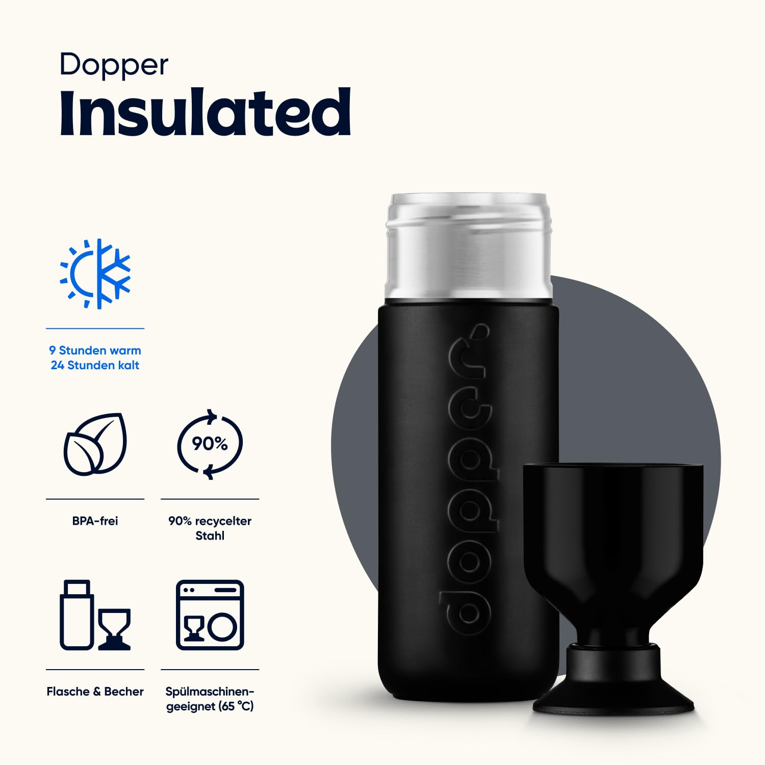 dopper-insulated-thermosflasche-580-ml-blazing-black-24h-kalt-9h-hei image 3