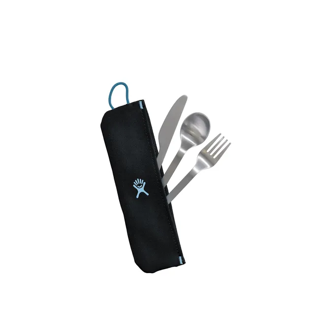 hydro-flask-flatware-set-edelstahl-besteckset-mit-pouch-gabel-l-ffel-messer image 1