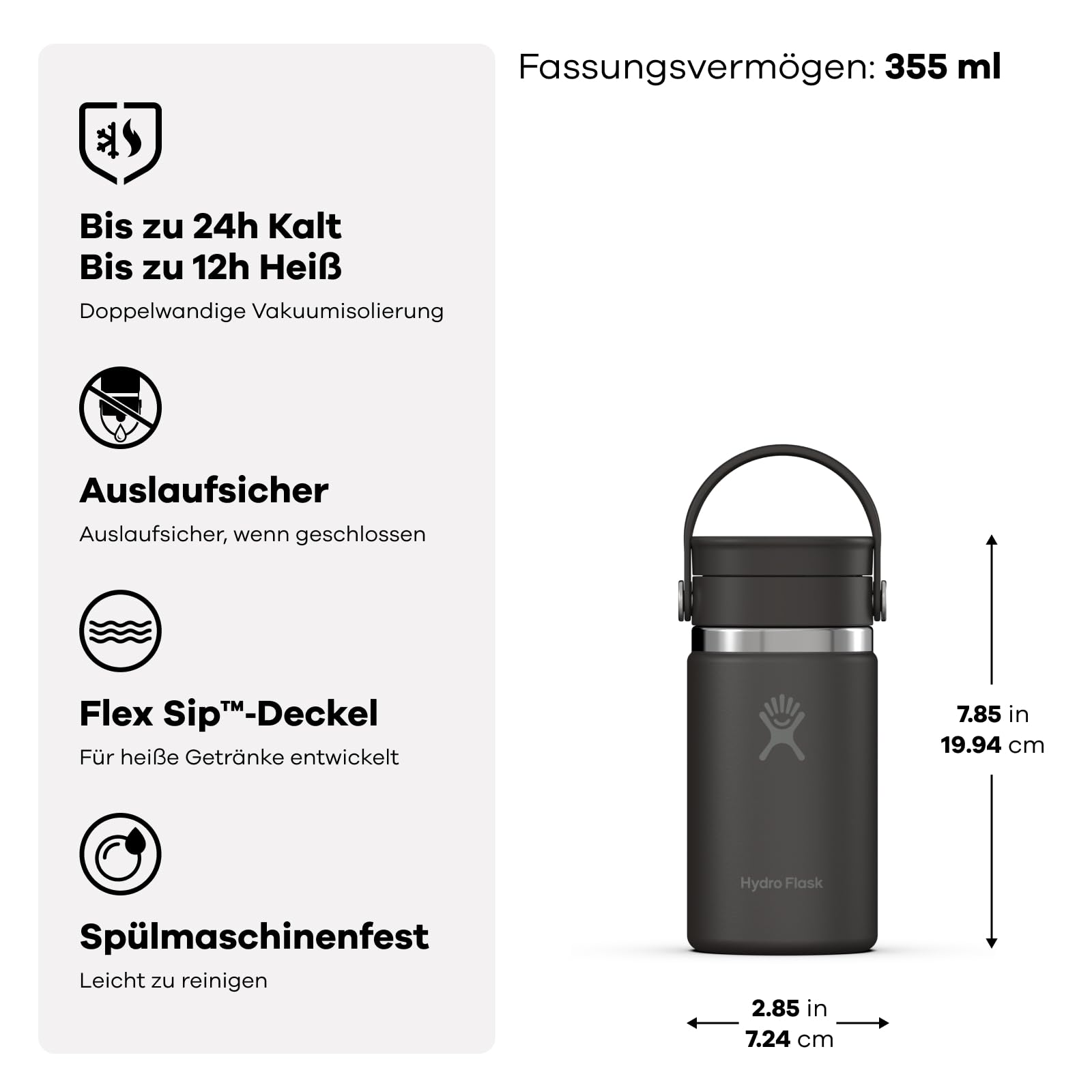 hydro-flask-wide-flex-sip-lid-coffee-trinkflasche-355-ml-12-oz image 2