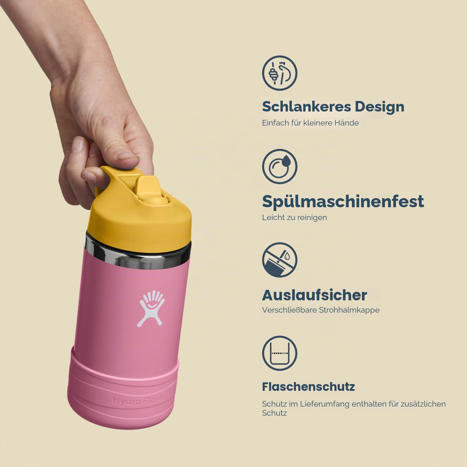 hydro-flask-kids-wide-mouth-trinkflasche-mit-strohkappe-und-boot-anemone image 7