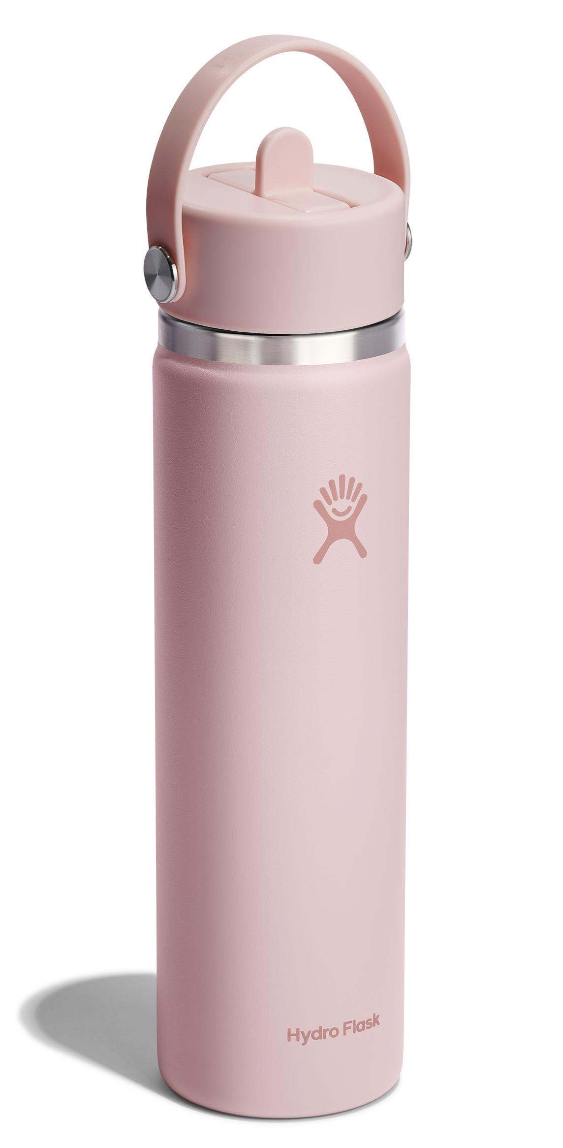 hydro-flask-wide-mouth-trinkflasche-680-ml-mit-flex-straw-cap-trillium-pink image 2