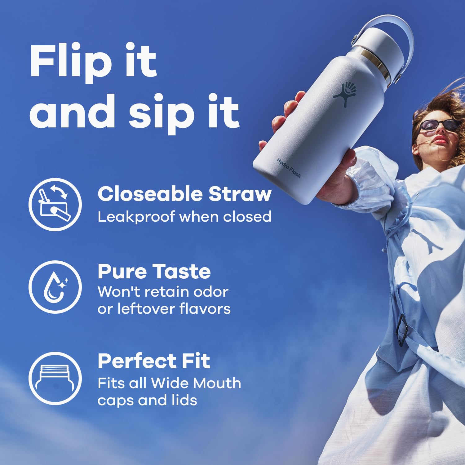 hydro-flask-wide-mouth-946-ml-isolierflasche-mit-flex-straw-cap-reef image 6