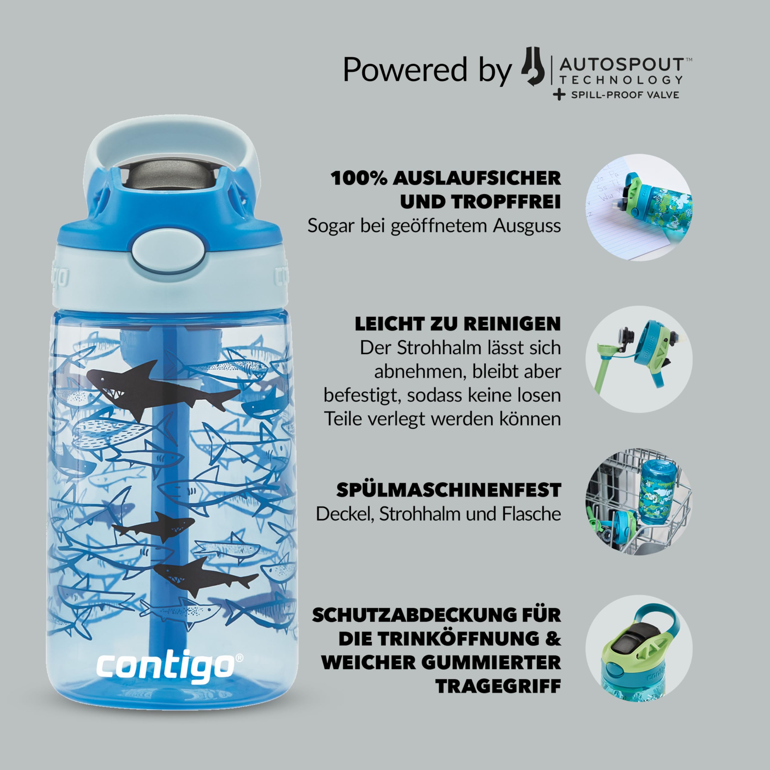 contigo-easy-clean-kinder-trinkflasche-klapp-strohhalm-420-ml image 5