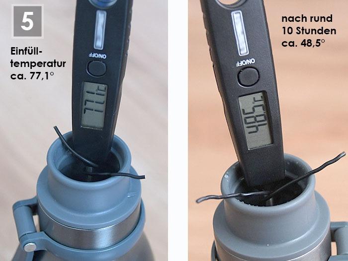 Eiswasser bleibt eiskalt