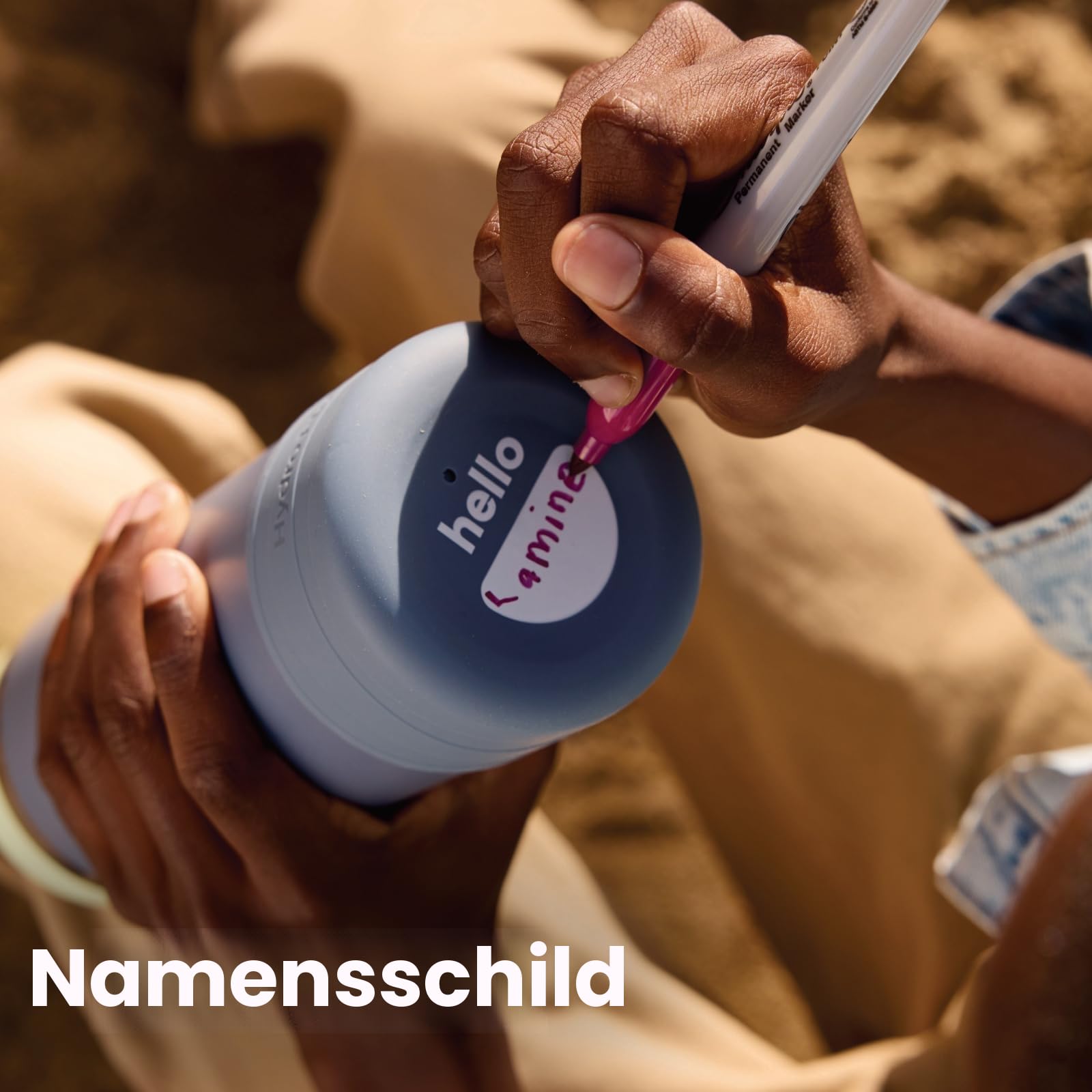 hydro-flask-kids-wide-mouth-trinkflasche-mit-strohkappe-und-boot-anemone image 5