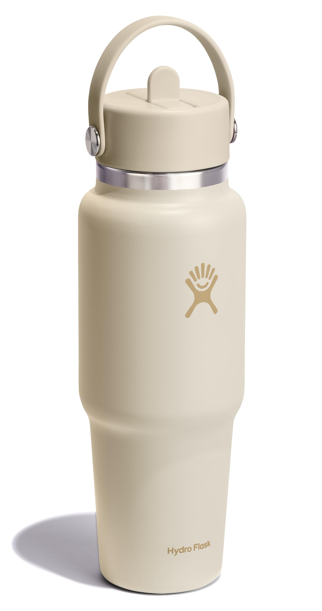 hydro-flask-reisewasserflasche-900-ml-kokoscreme-mit-breitem-strohhalm-deckel image 2