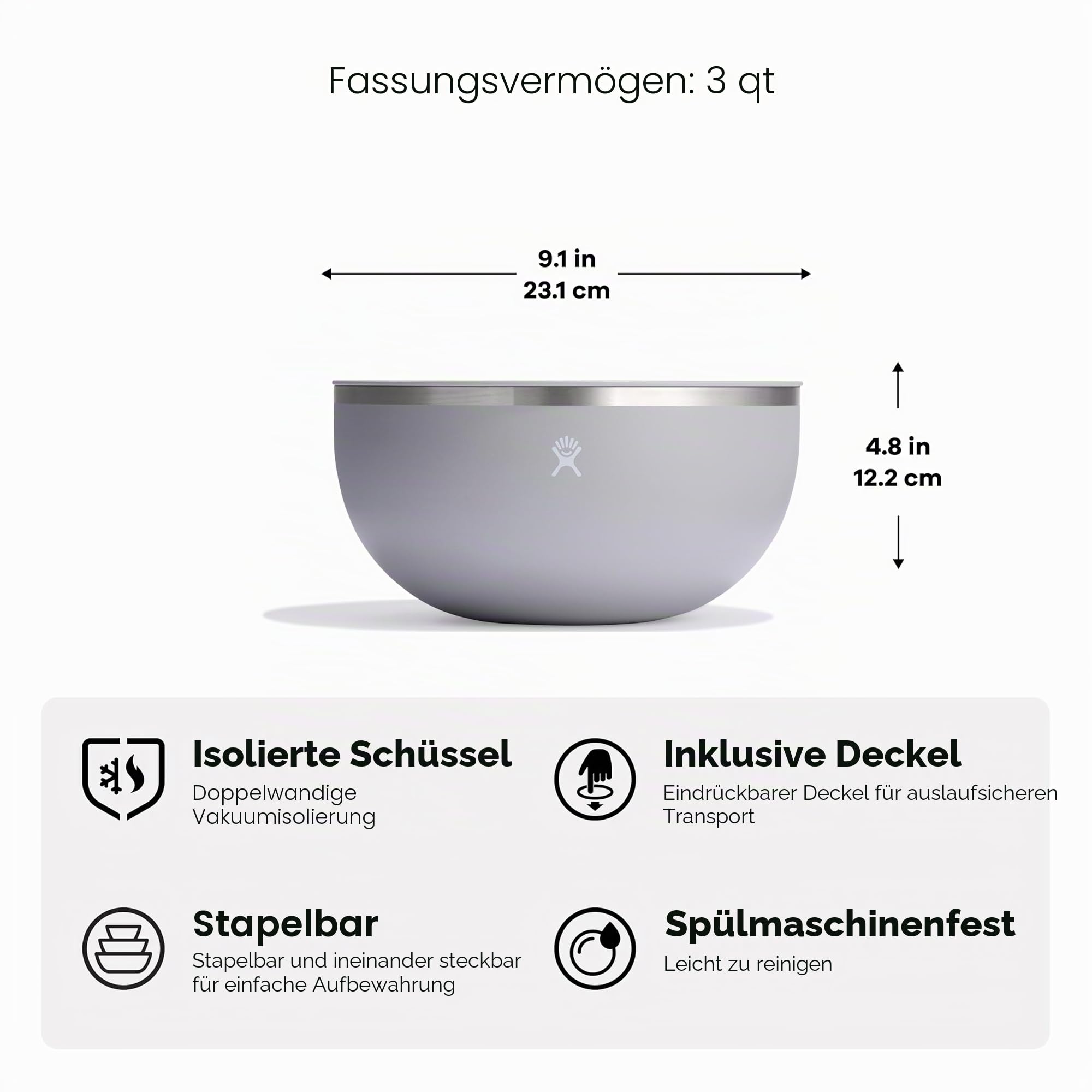 hydro-flask-isolierte-servierschale-3-liter-schwarz-mit-deckel image 4