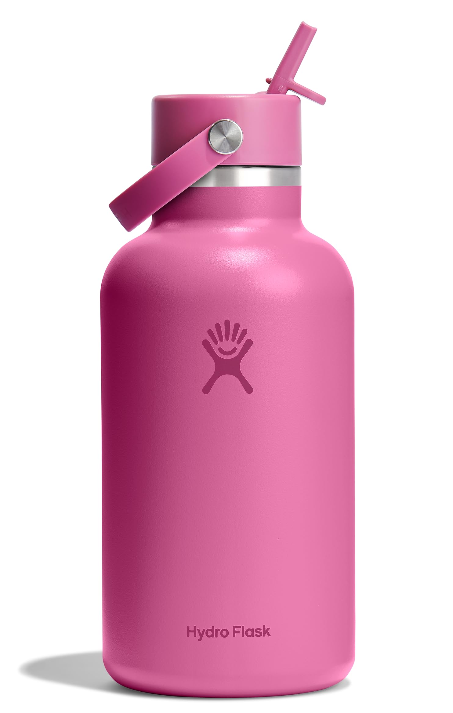 hydro-flask-weithals-wasserflasche-1-8-l-riffrosa-mit-flex-straw-cap image 1
