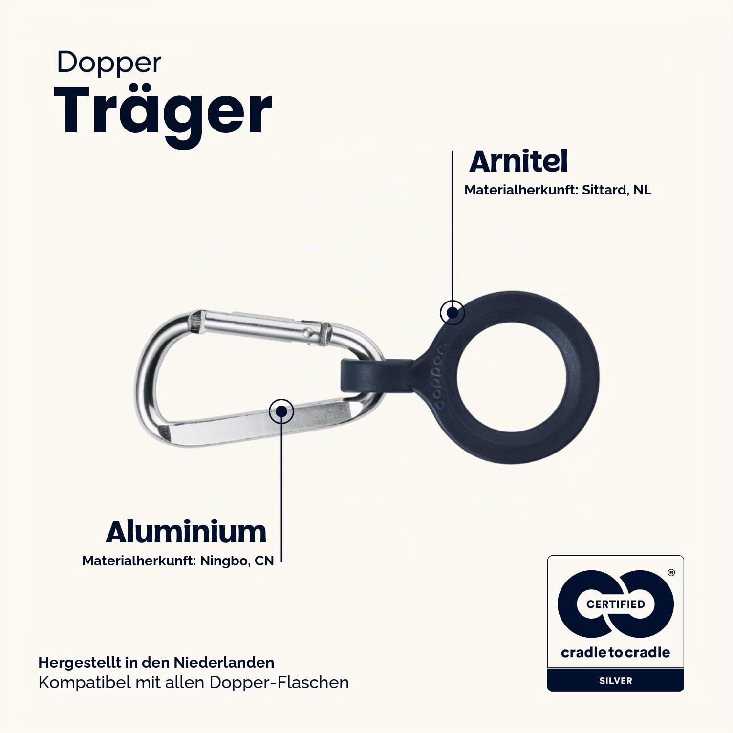 dopper-carrier-trinkflaschenhalter-mit-karabiner-zubeh-r-f-r-original-flaschen image 2