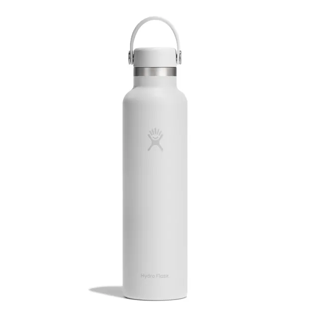 hydro-flask-standard-flex-cap-flasche-710-ml-24-oz-white image 1