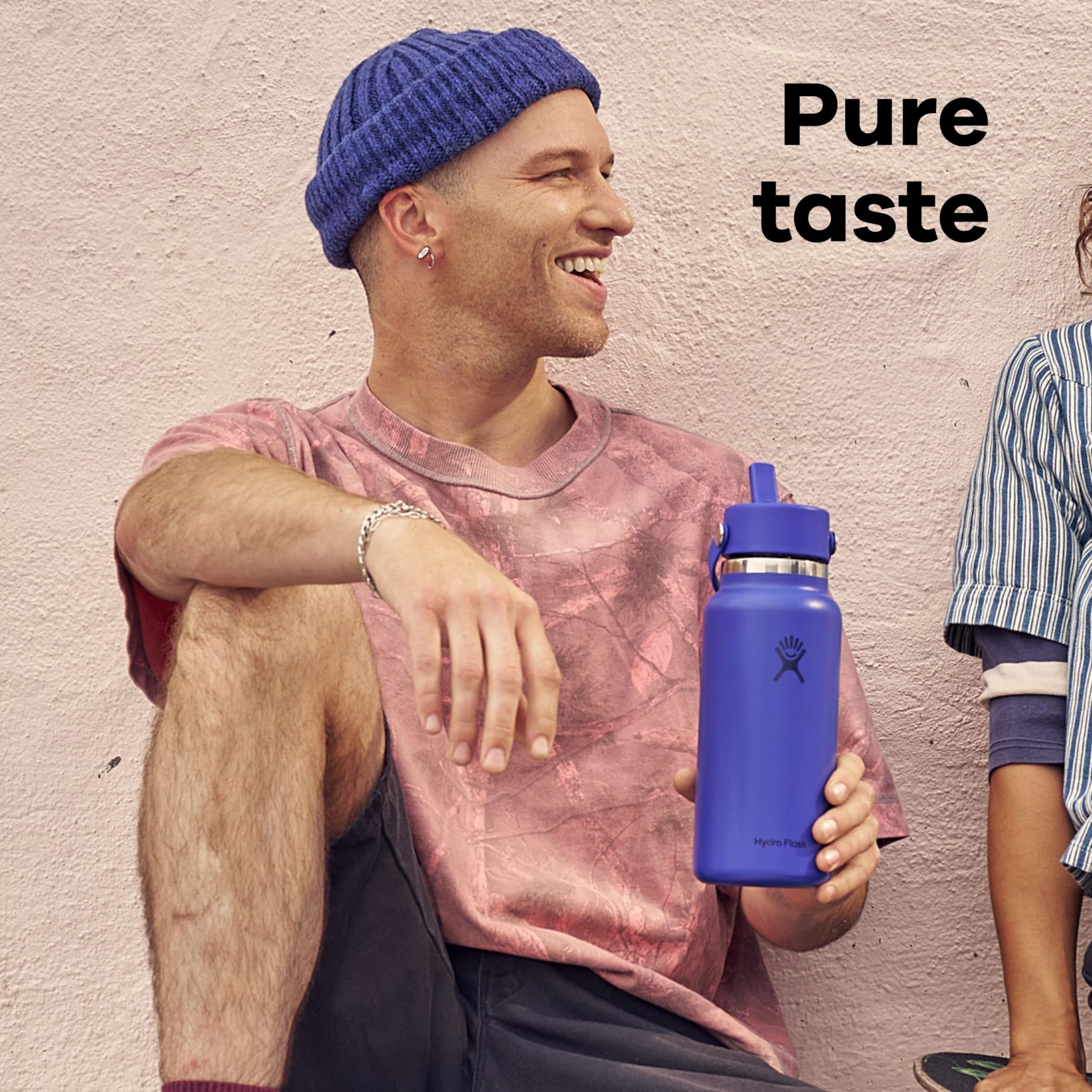 hydro-flask-wide-mouth-wasserflasche-900-ml-sea-cloud-pink-mit-flex-straw-cap image 7