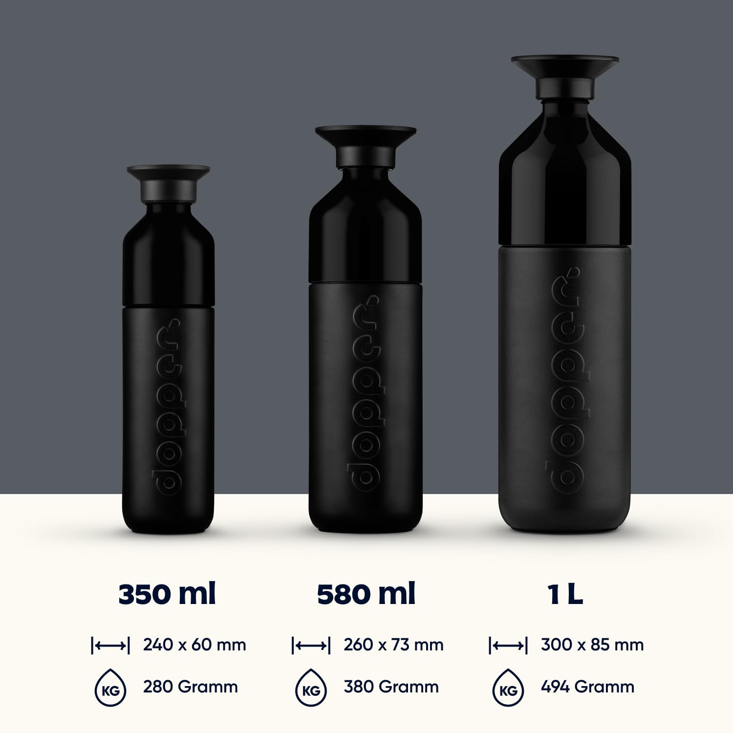 dopper-insulated-thermosflasche-580-ml-blazing-black-24h-kalt-9h-hei image 2