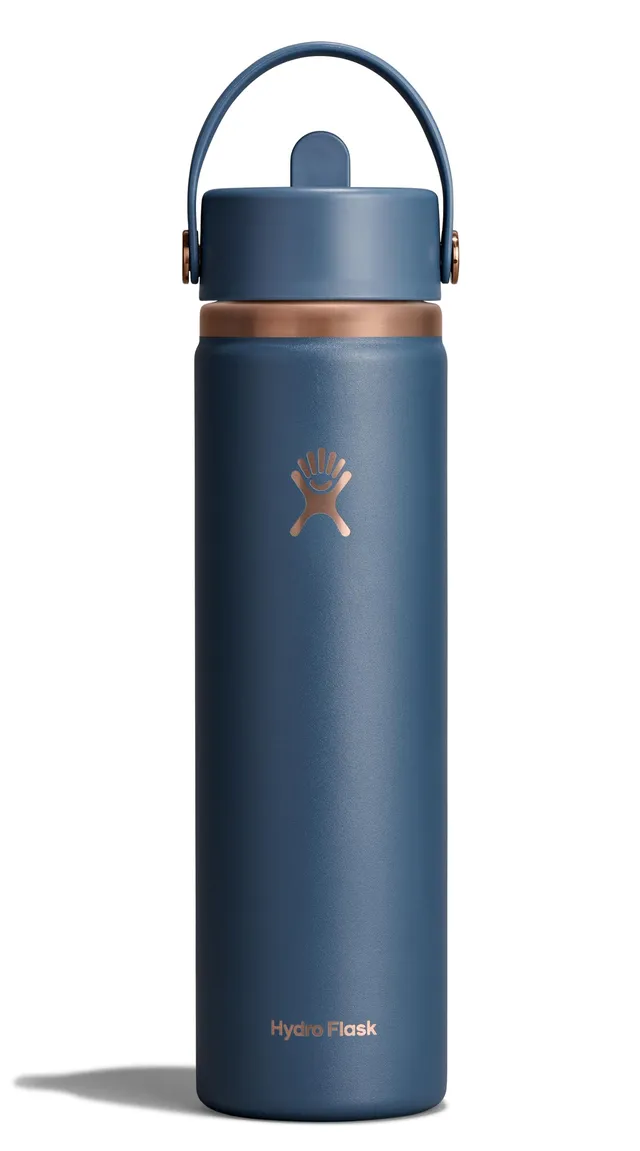 hydro-flask-wide-flex-straw-cap-isolierflasche-710-ml-harbor-blue image 1
