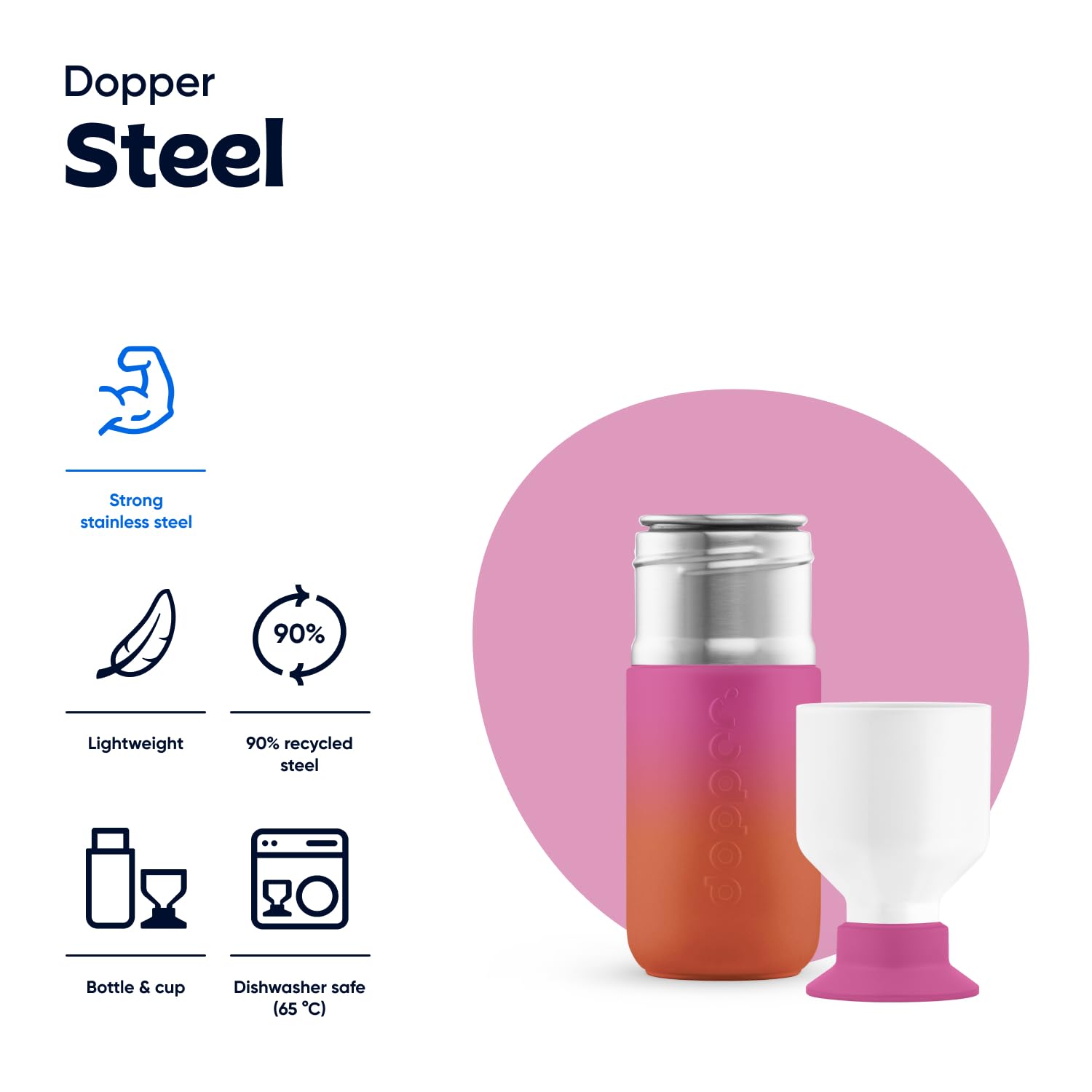 dopper-steel-trinkflasche-490-ml image 2