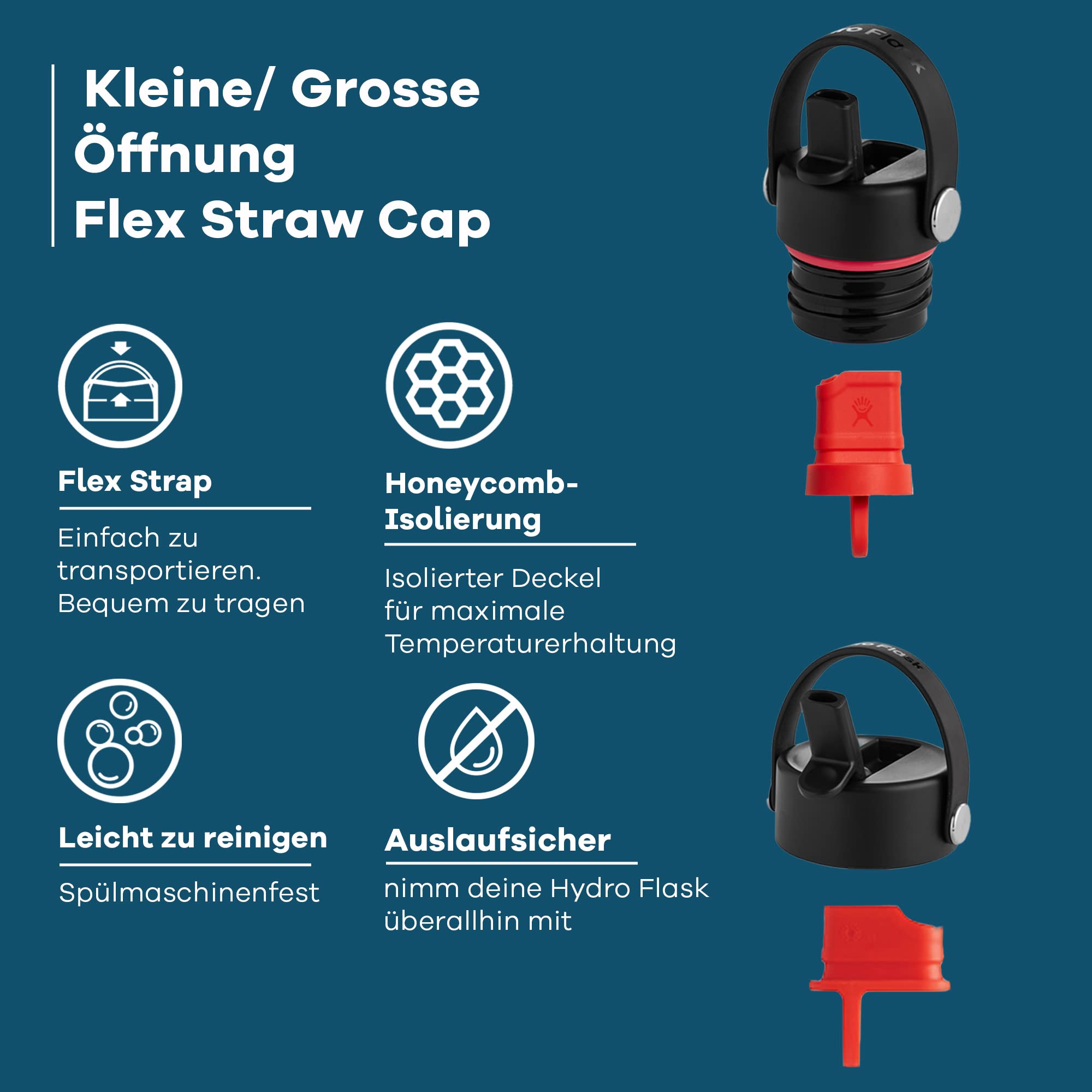 hydro-flask-flex-straw-deckel-standard-ffnung-black image 2