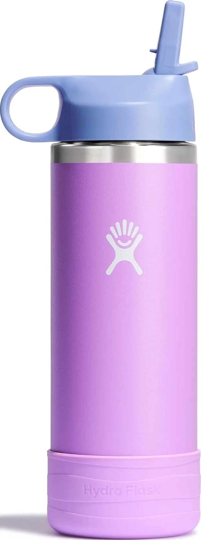 hydro-flask-kids-wide-mouth-510-g-trinkflasche-mit-strohkappe-anemone image 1
