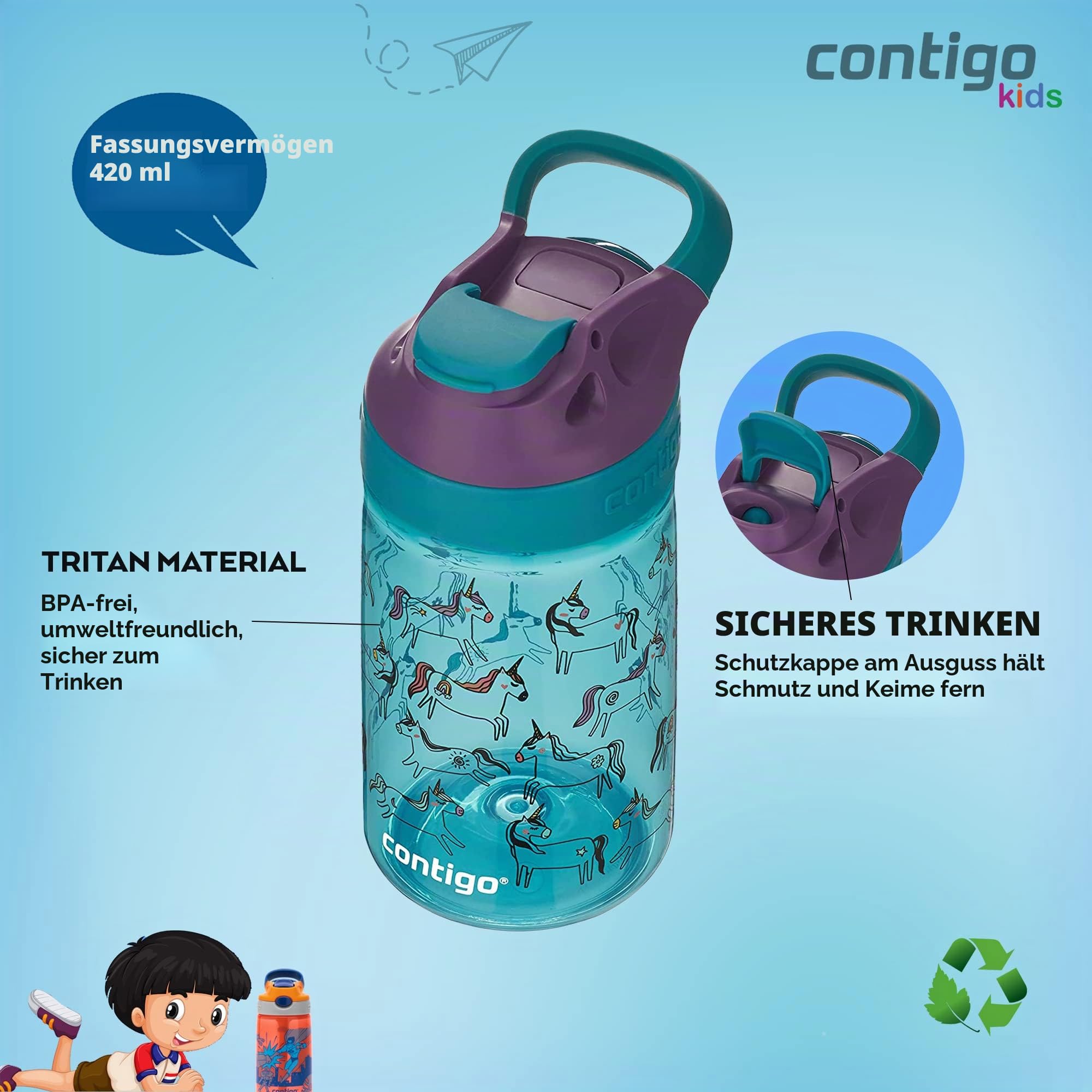 contigo-gizmo-sip-kinder-trinkflasche-420-ml image 3
