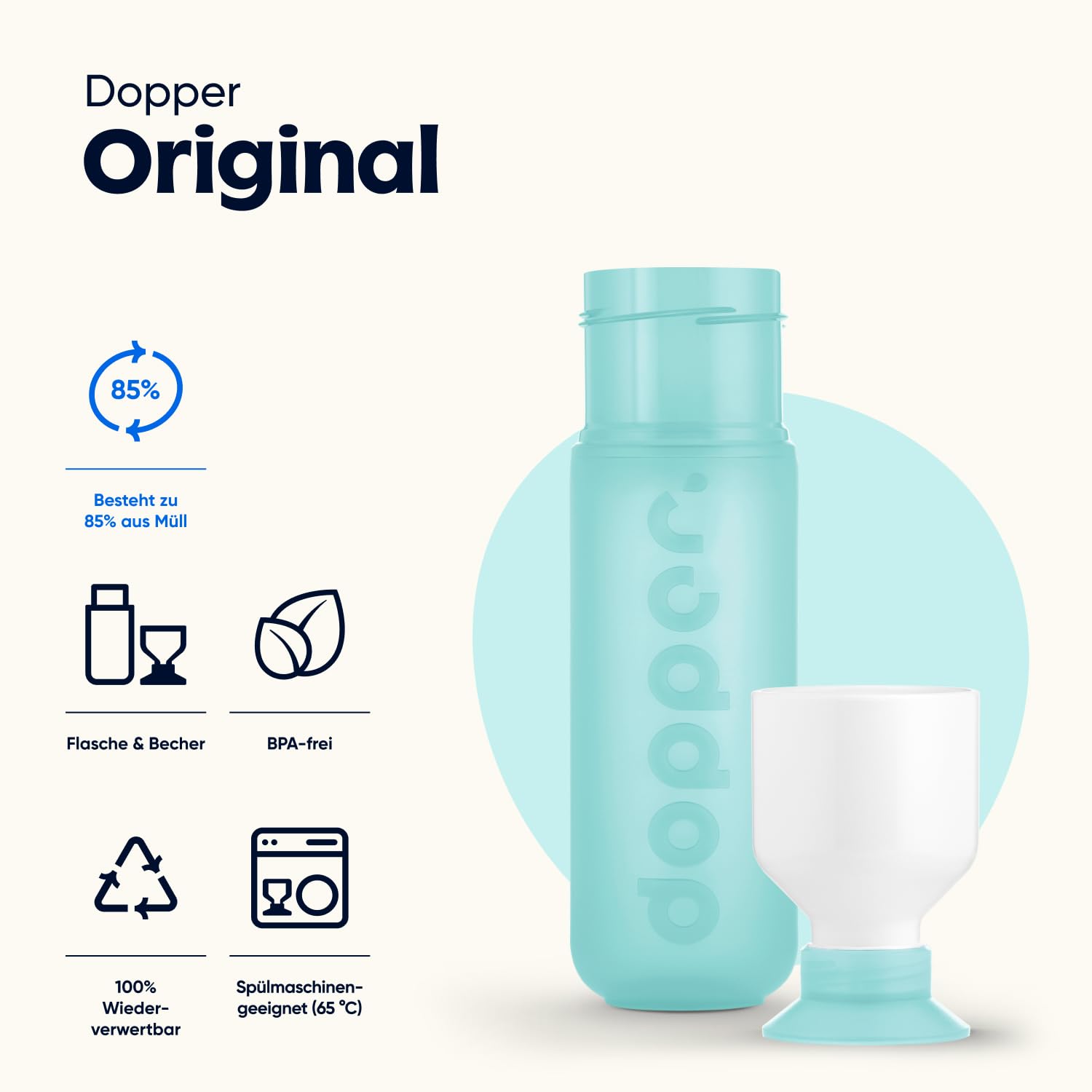 dopper-original-trinkflasche-polar-blue-450-ml image 3