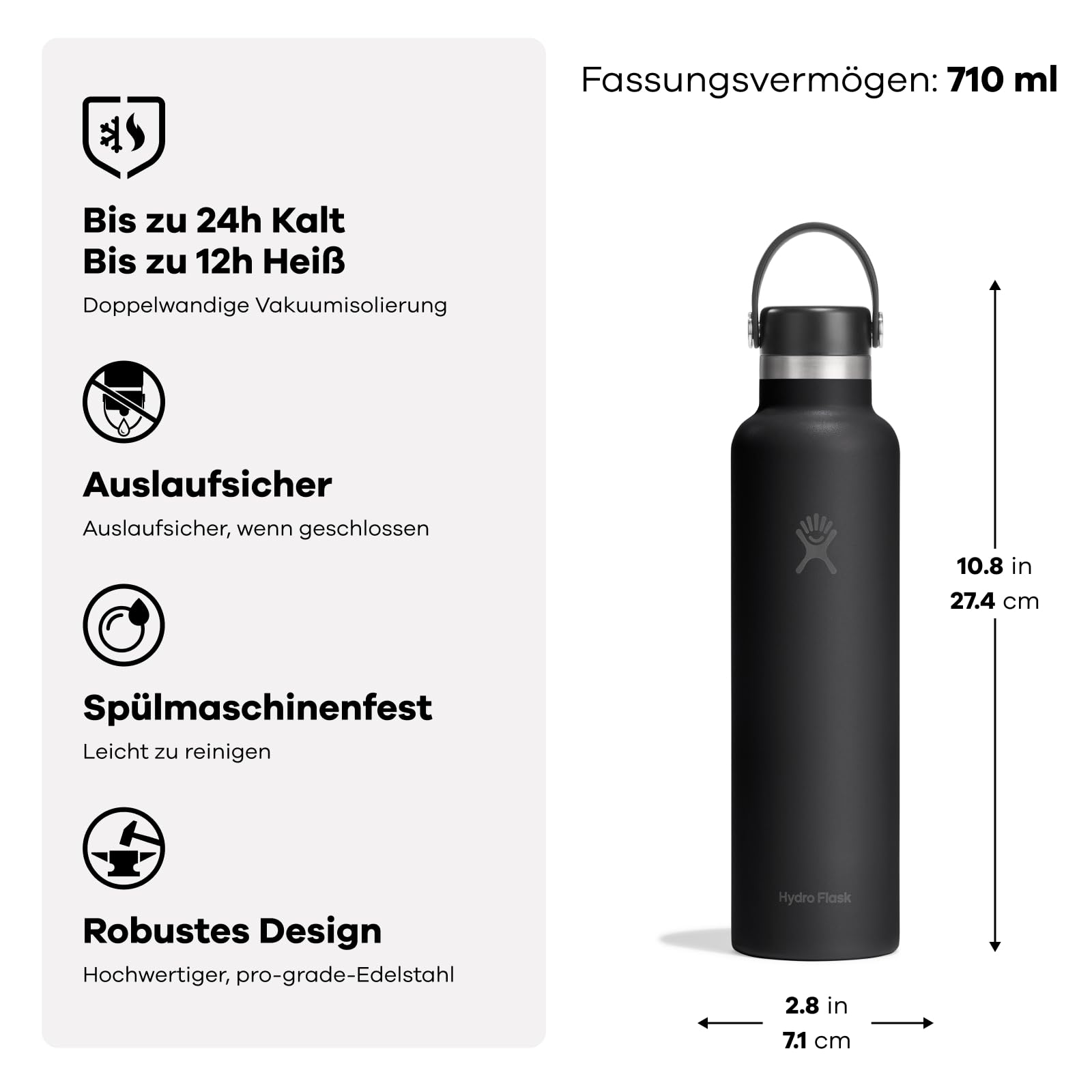 hydro-flask-standard-flex-cap-flasche-710-ml-24-oz-white image 2