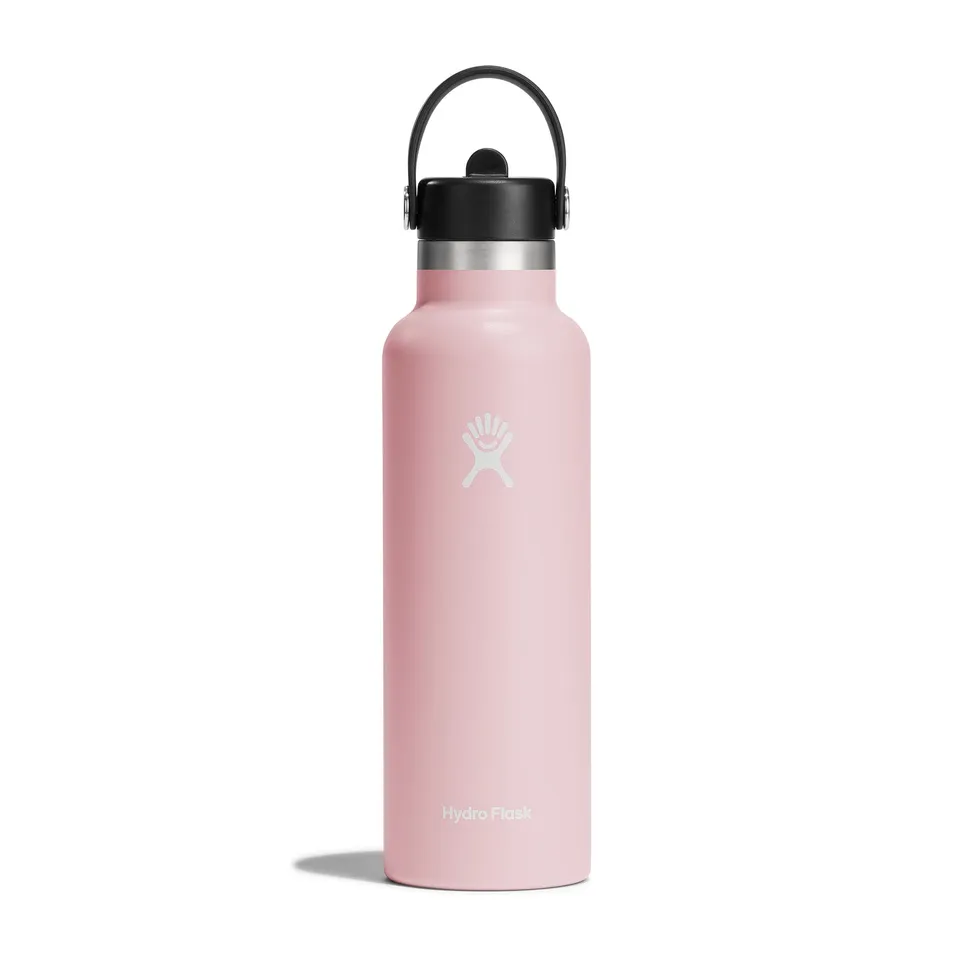 hydro-flask-standard-mouth-strohdeckel-flasche-621-ml-trillium image 1