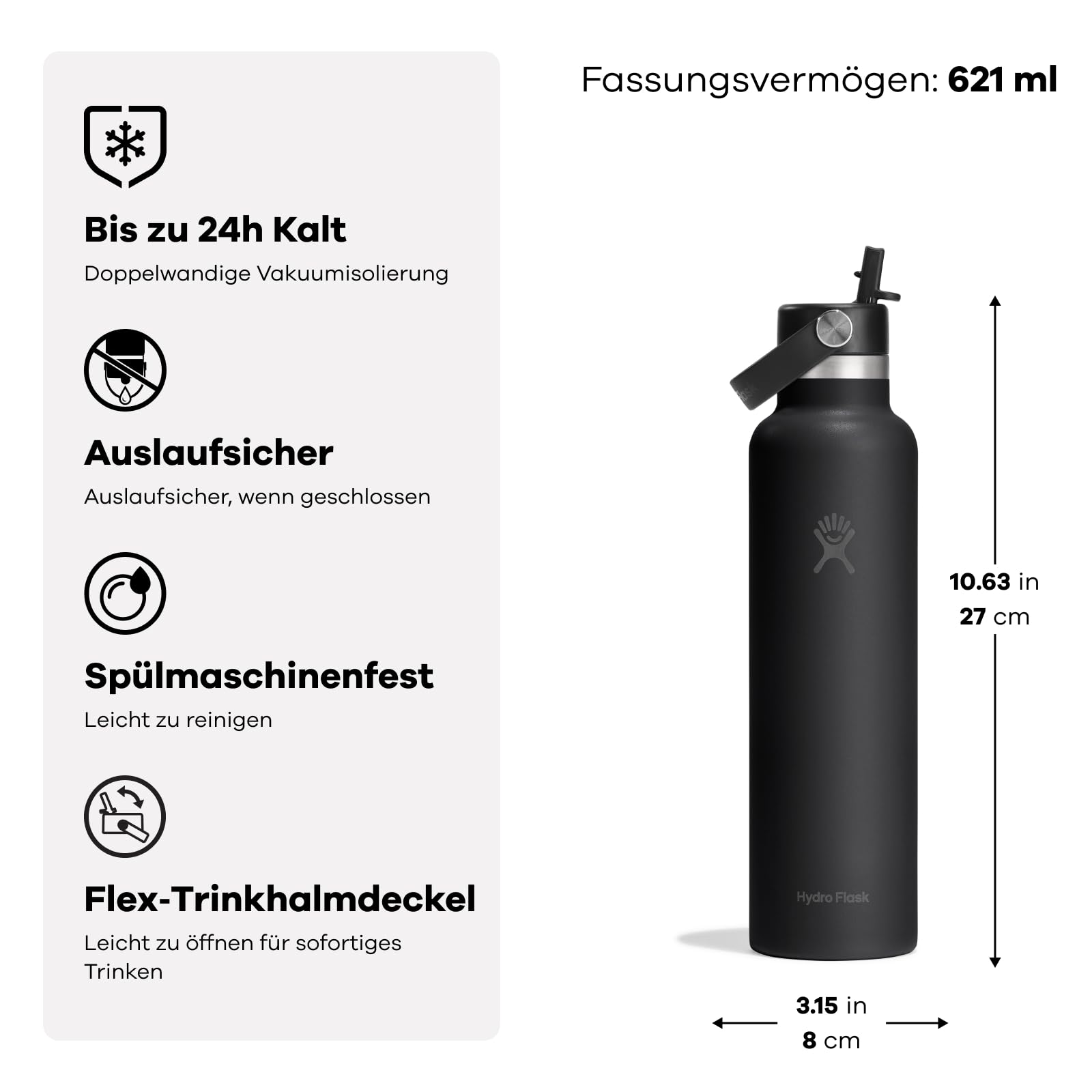 hydro-flask-standard-flex-straw-cap-isolierflasche-621-ml image 2