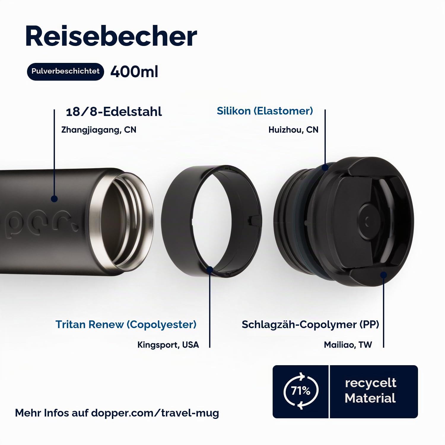 dopper-travel-mug-thermobecher-400-ml-blazing-black-aus-90-recyceltem-edelstahl image 6