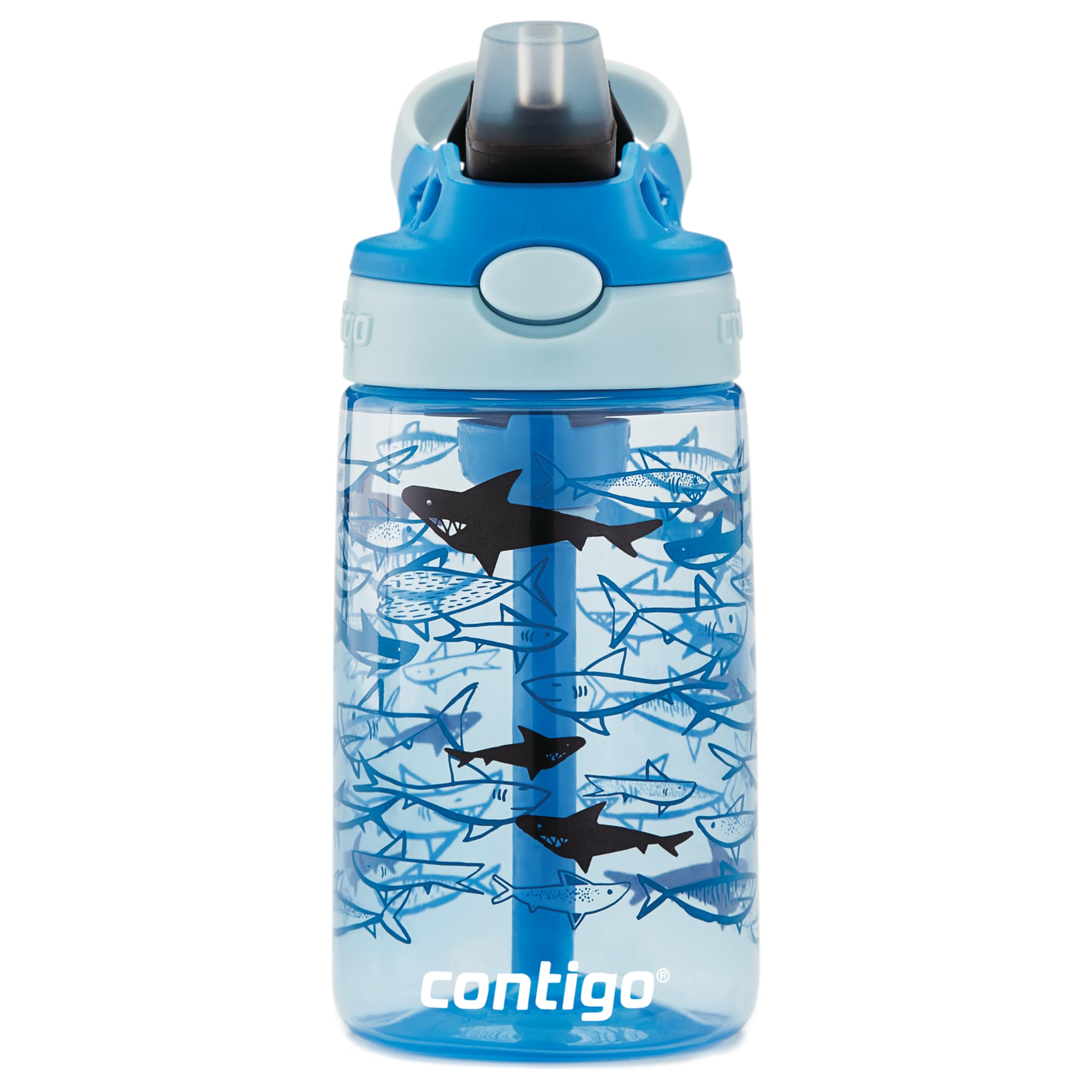 contigo-easy-clean-kinder-trinkflasche-klapp-strohhalm-420-ml image 1