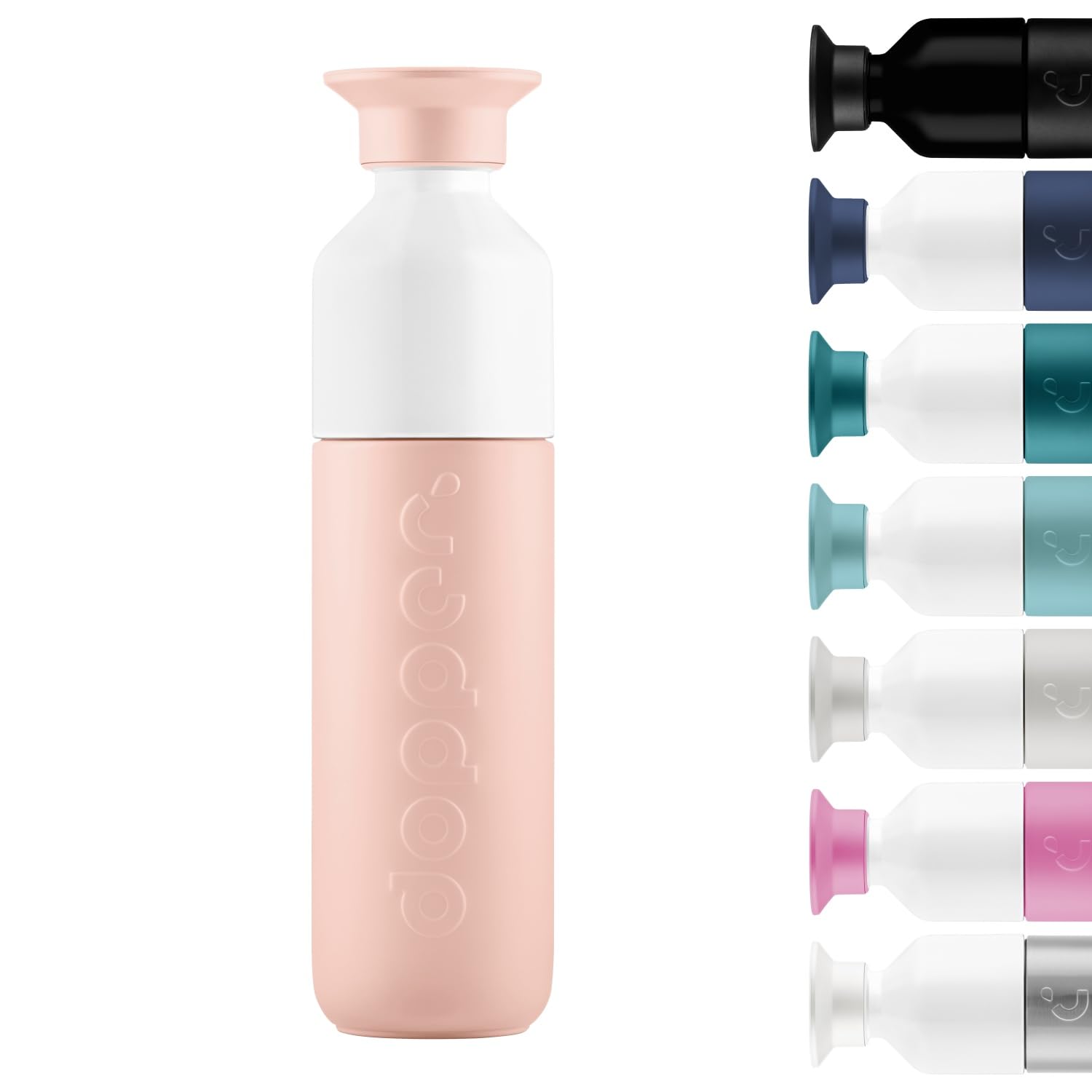 dopper-insulated-thermosflasche-350-ml-pebble-peach-edelstahl image 1